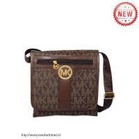 michael kors jet set logo groot bruin crossbody zakken Style Tassen aaul4604